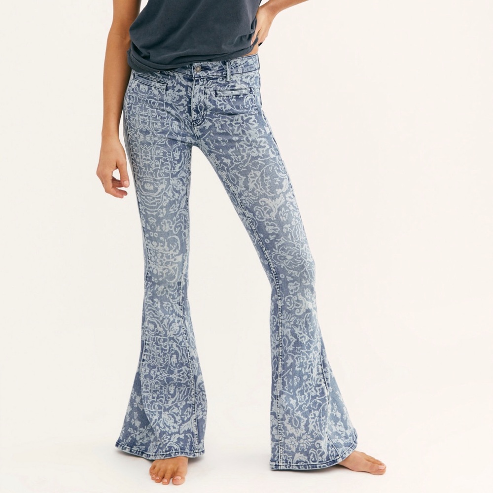 Free People Dream Lover High Waisted Flare Jeans